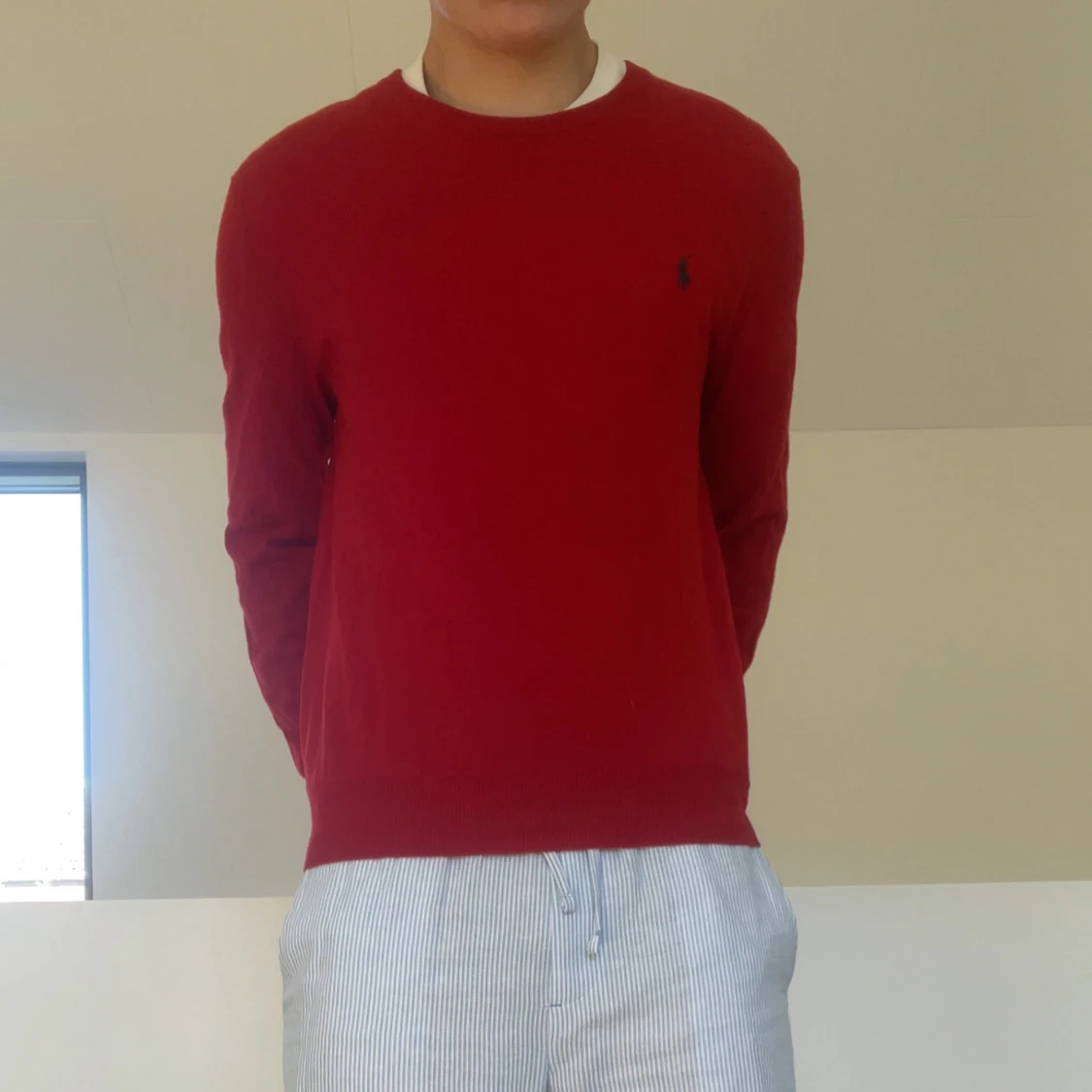 Röd Ralph Lauren tröja