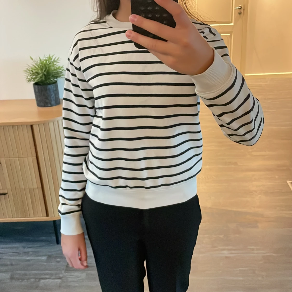 Randig sweatshirt från H&M XS