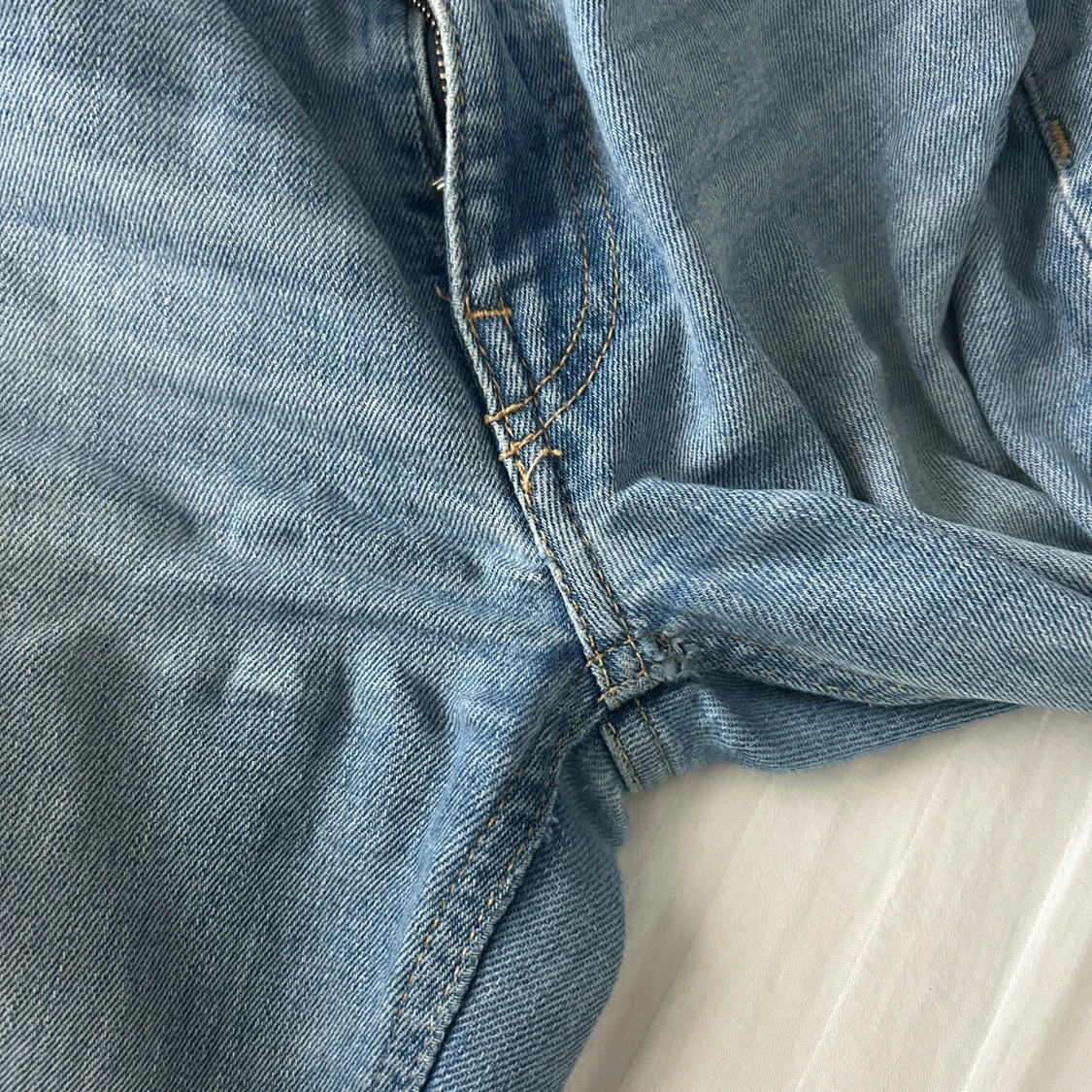 Ljusblå bootcut jeans - 4