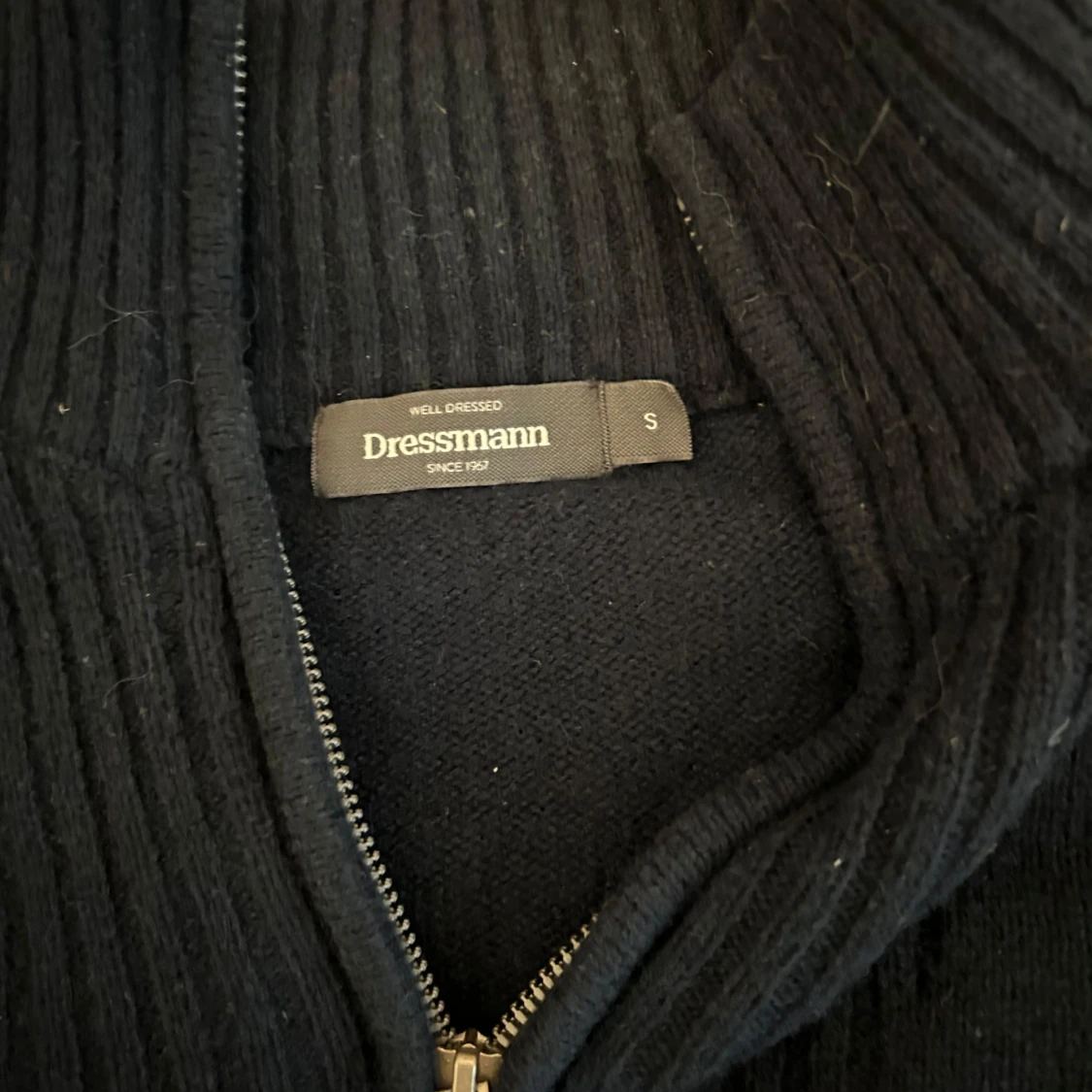 Mörkblå halfzip - 1