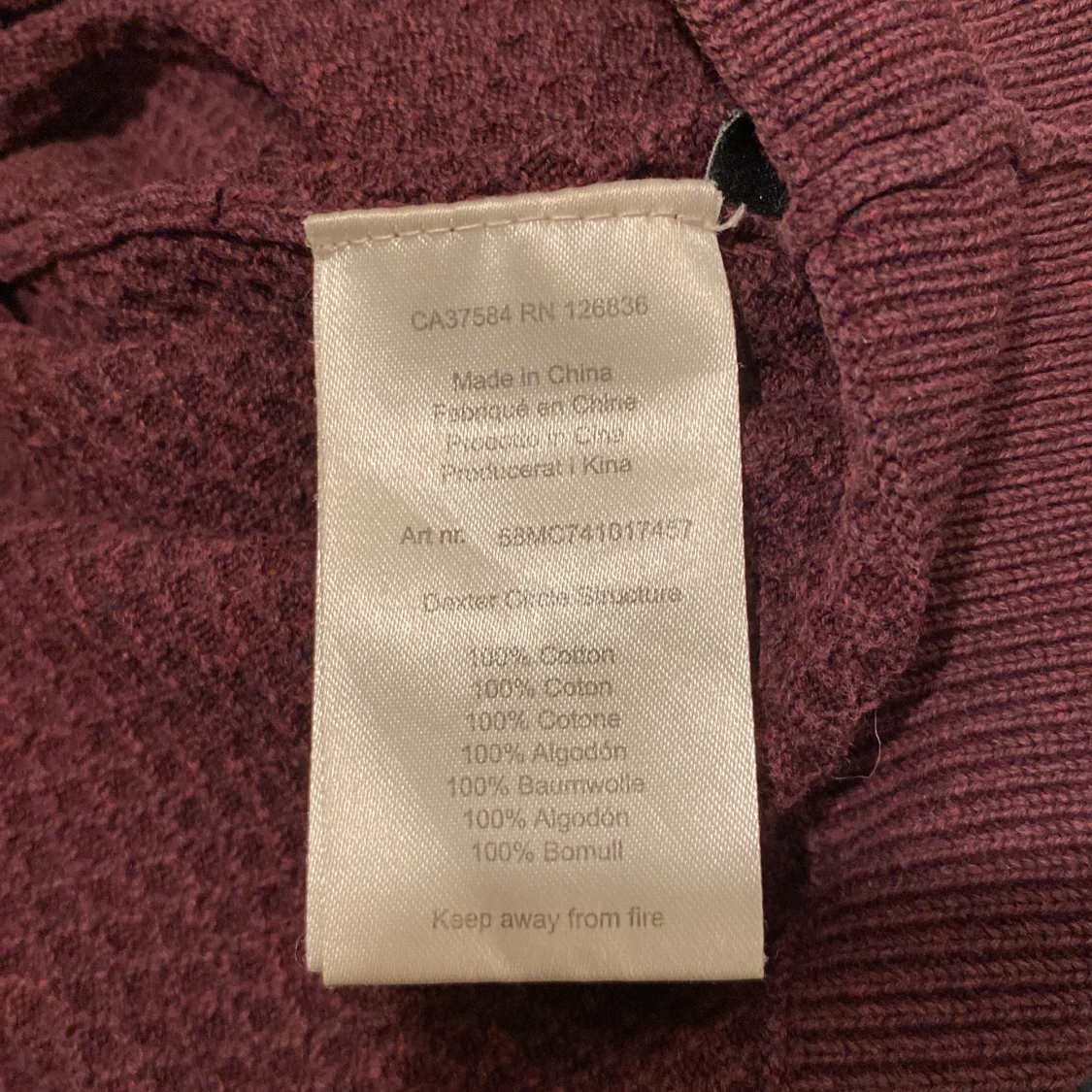 Vinröd tröja från J.Lindeberg - 2