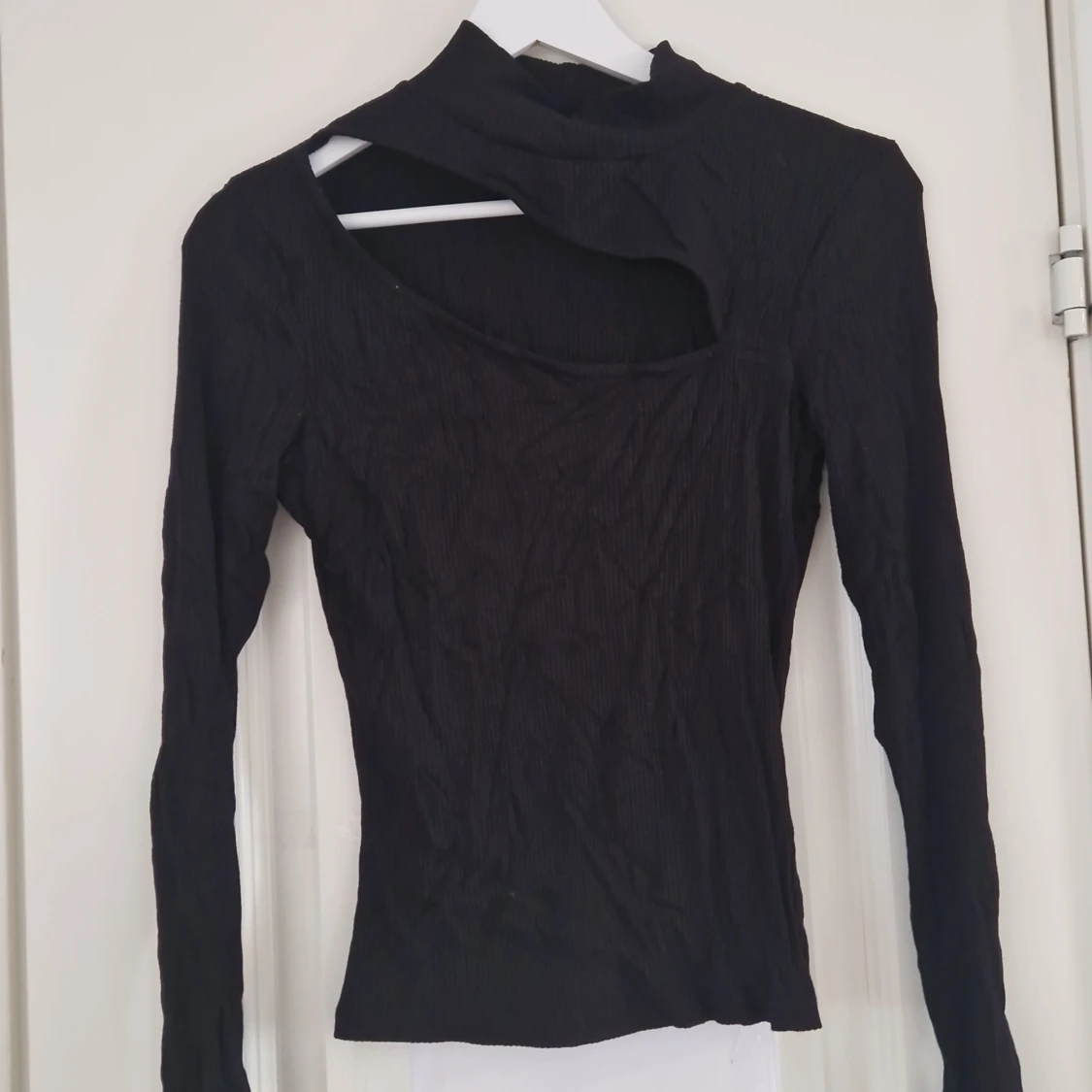 Svart långärmad topp