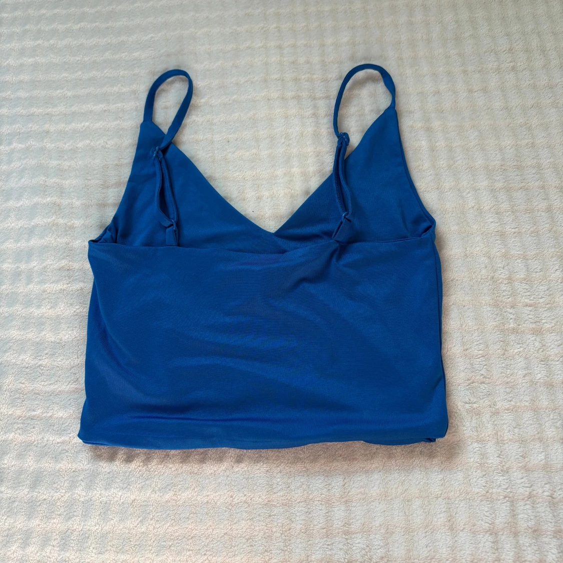 Blå croppad linnetopp från Amisu - 2