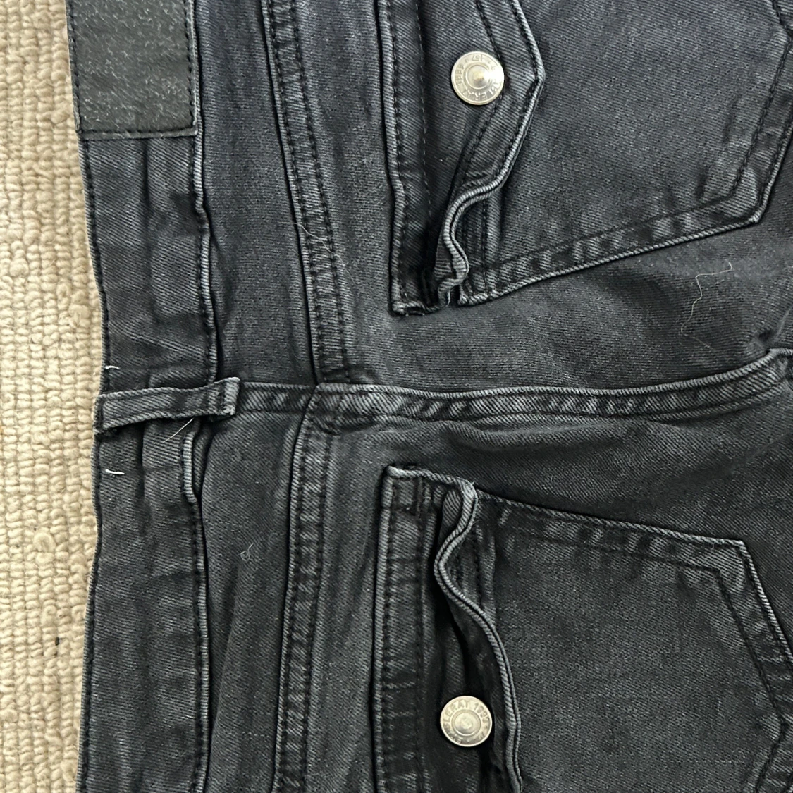 Lager 157 svarta/grå bootcut jeans - 1