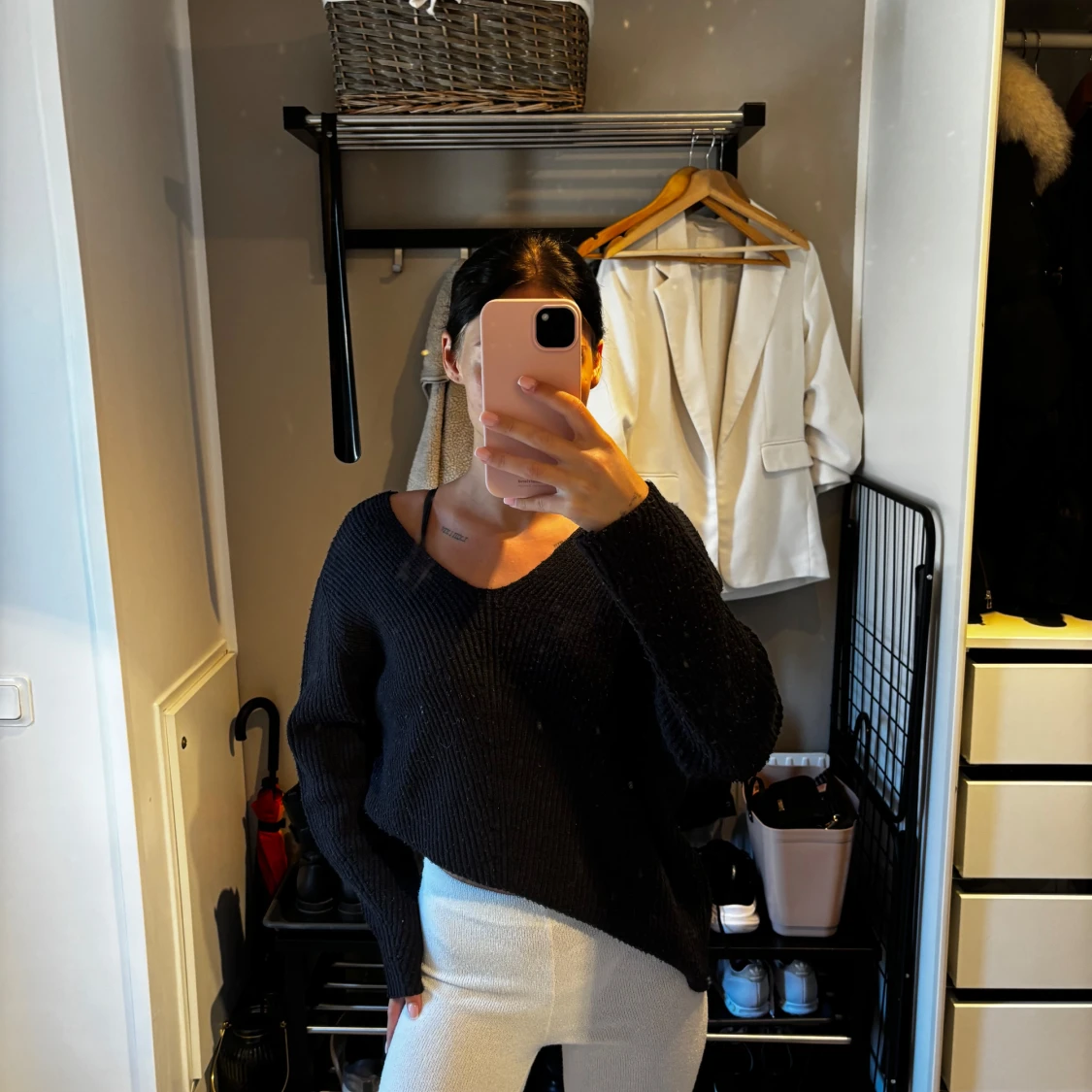 Svart stickad tröja från lager 157 XS