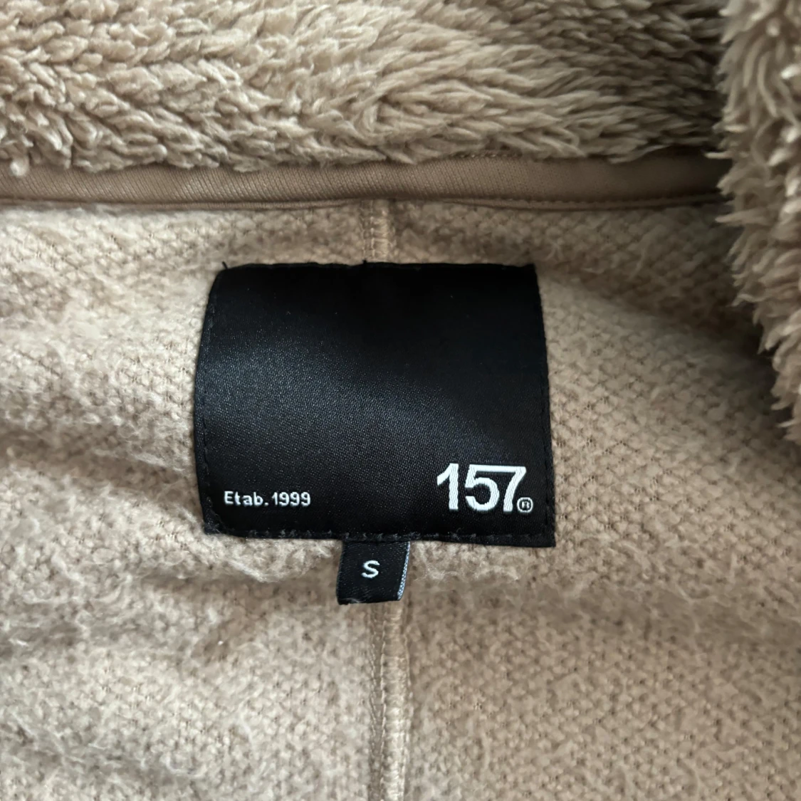 Beige fleecejacka från 157, stl S - 2