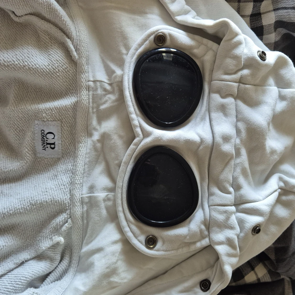 Vit Goggle-hoodie från C.P. Company - 1