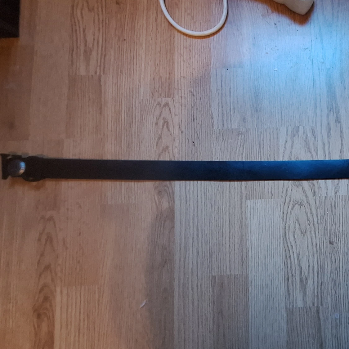 Svart Versace bälte med stor logga - 2