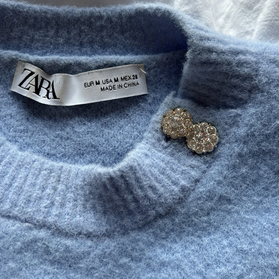 Ljusblå stickad tröja från Zara - 2