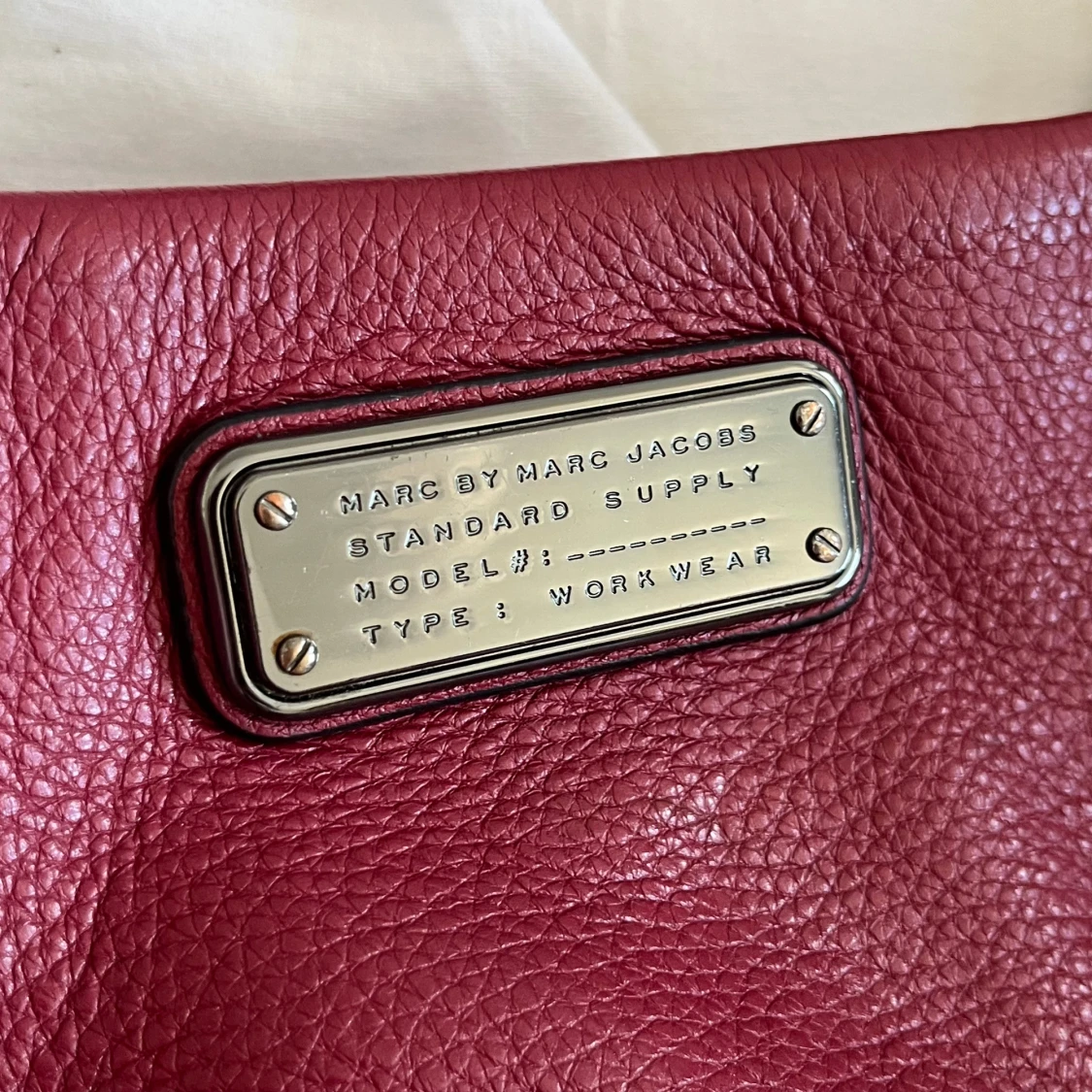 Vinröd axelväska Marc by Marc Jacobs - 1