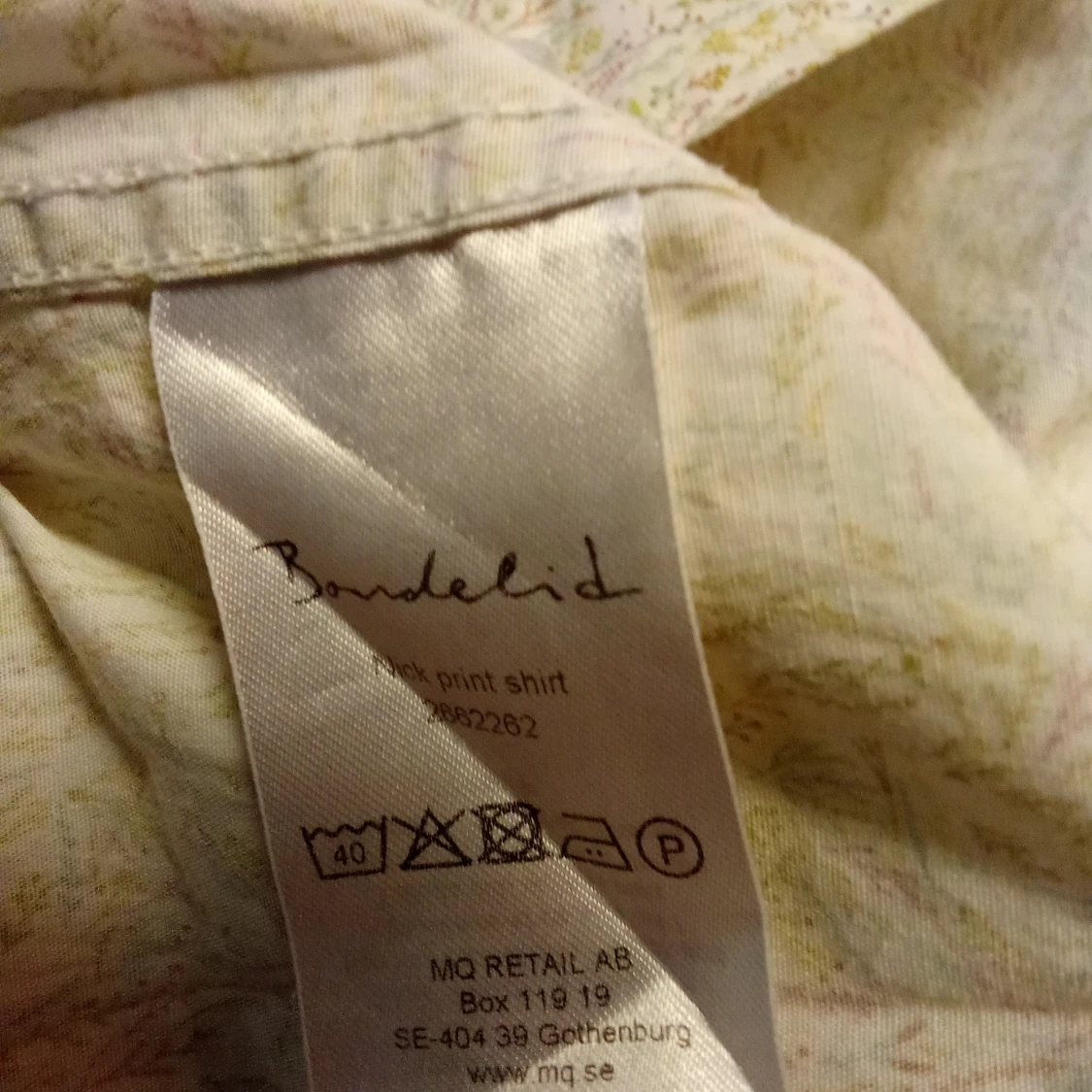 Vit blommig skjorta från Bondelid - 3