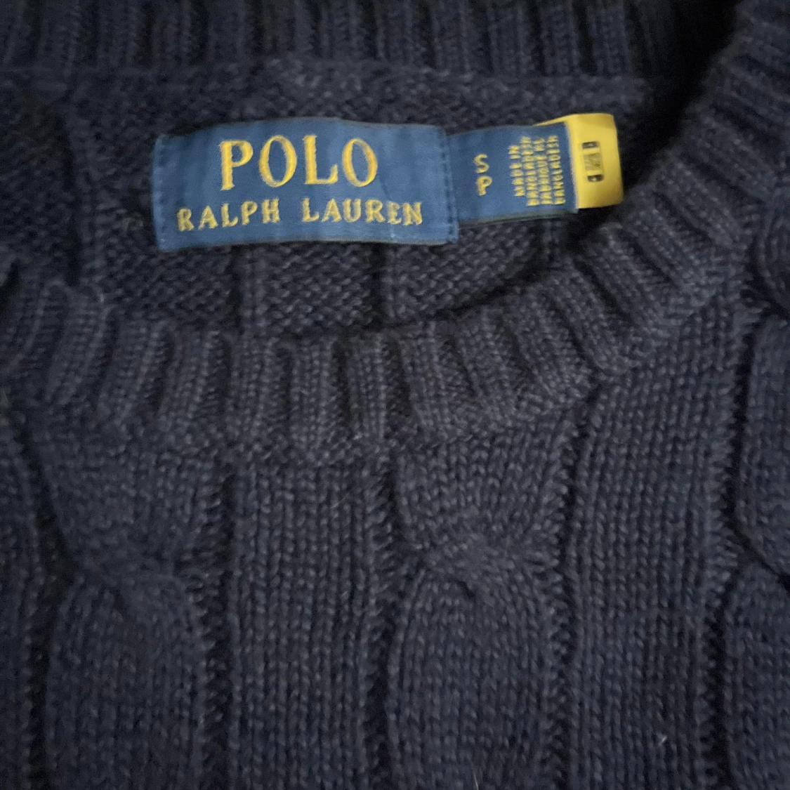 Mörkblå stickad tröja Polo Ralph Lauren - 2