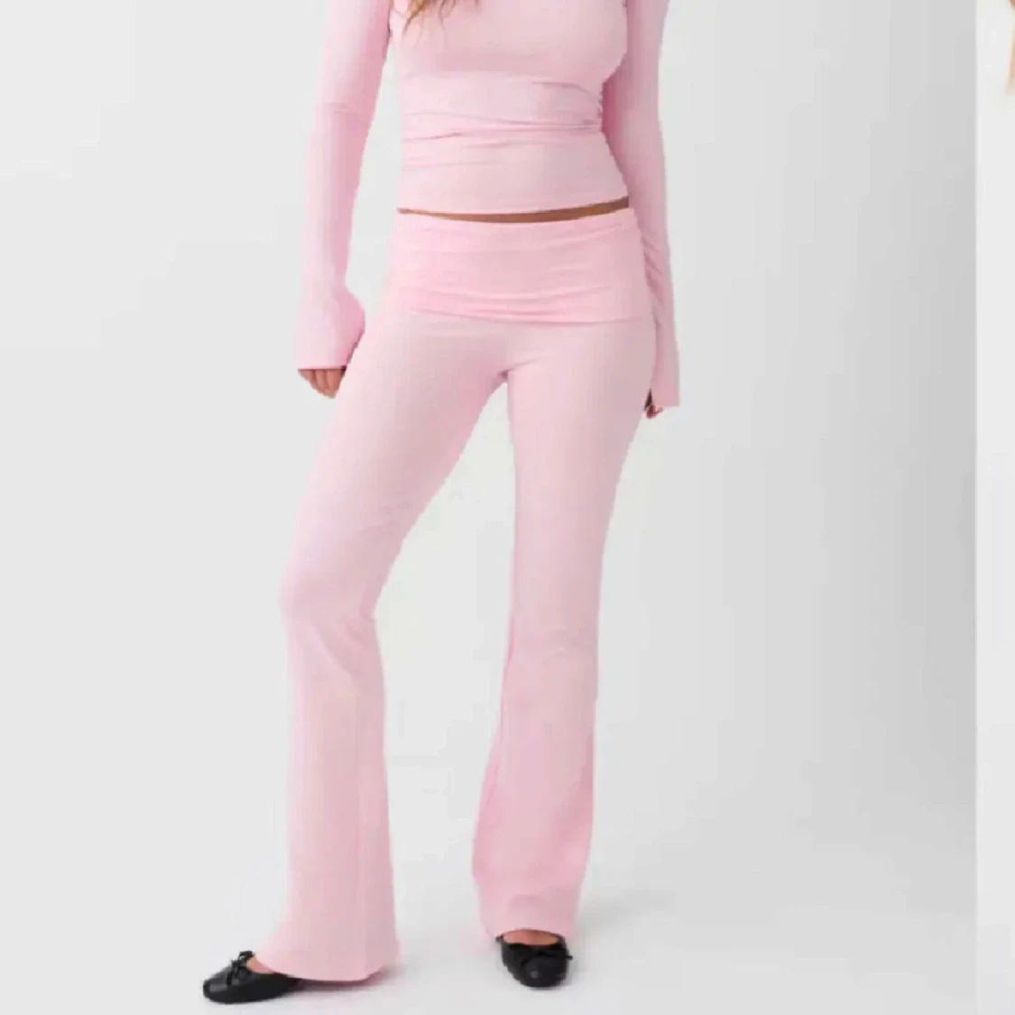 Ljusrosa yogapants - 1