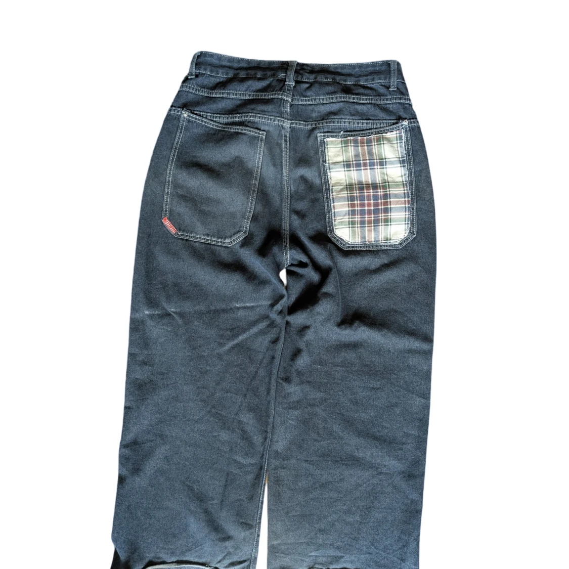 Mörkblå Baggy Jeans - 1