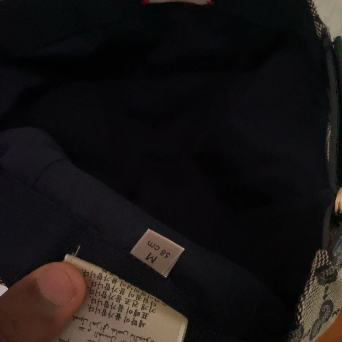 Beige mönstrad keps - 3