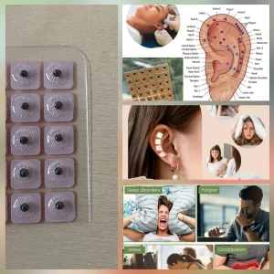 Prisförslag- 15 st Öronfrö kit för behandling  - Kit för öronfröterapi med små frön fästa på plåster. Används för att stimulera olika punkter på örat enligt akupunkturprinciper. Inkluderar flera plåster och en applikationspinne. Kan hjälpa vid stress, sömnproblem och trötthet.