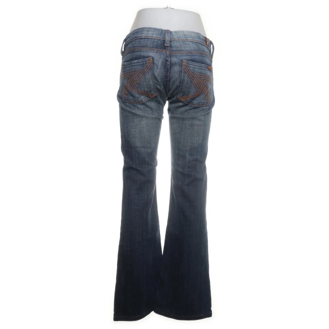 Blå bootcut jeans - 1