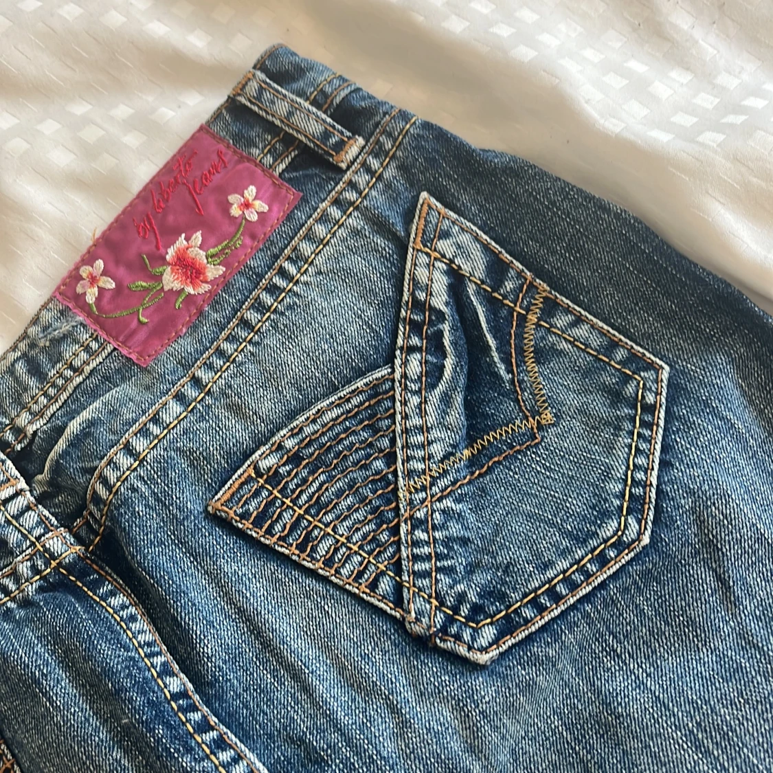 Jeanskjol från Liberto med broderi - 3