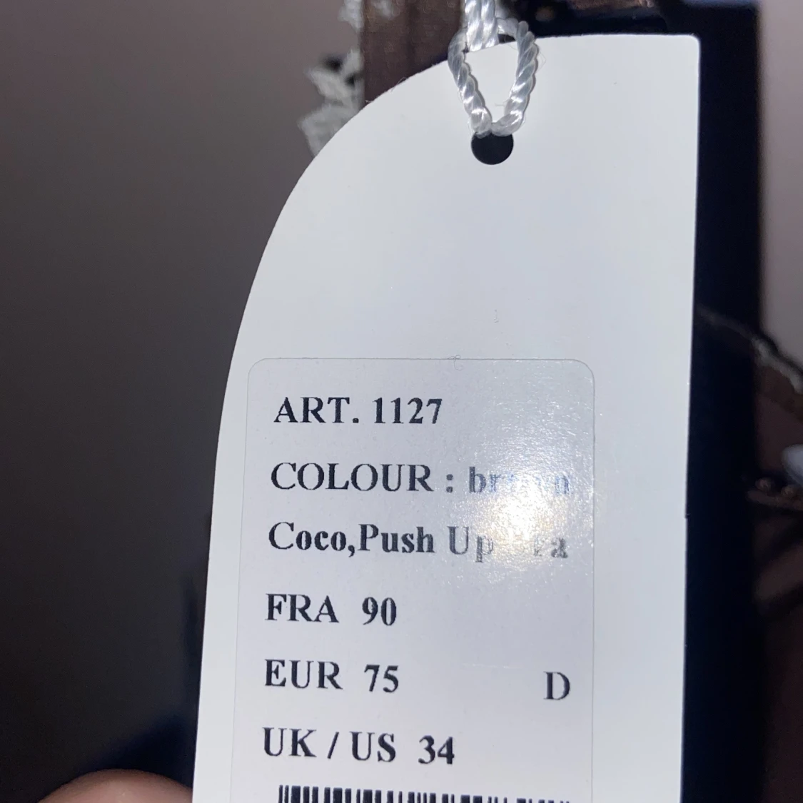 Brun push up-bh med spets från LingaDore - 3