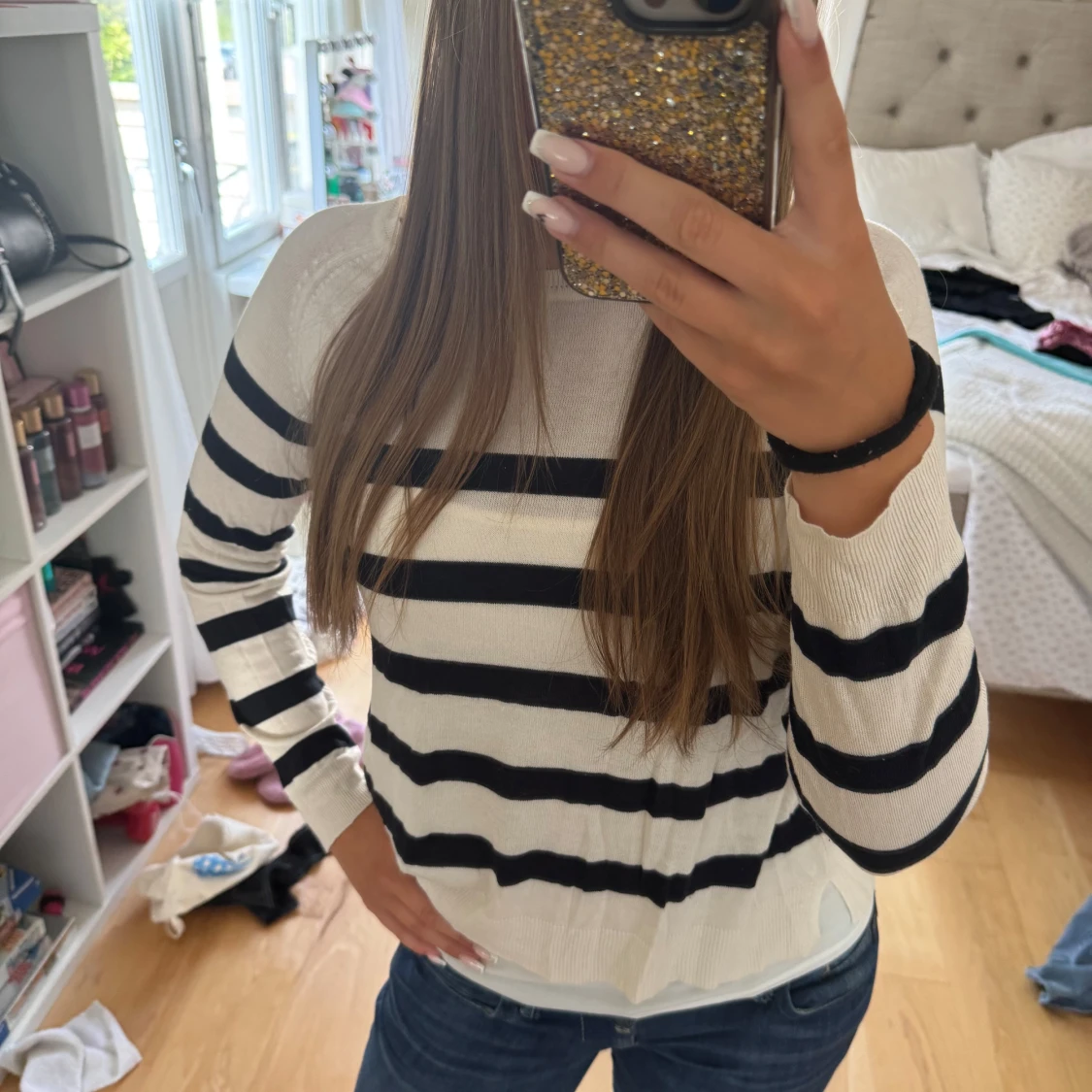 Randig långärmad tröja från Zara