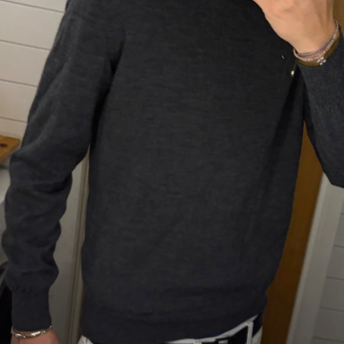 Mörkgrå merinoullströja Gran Sasso - 3