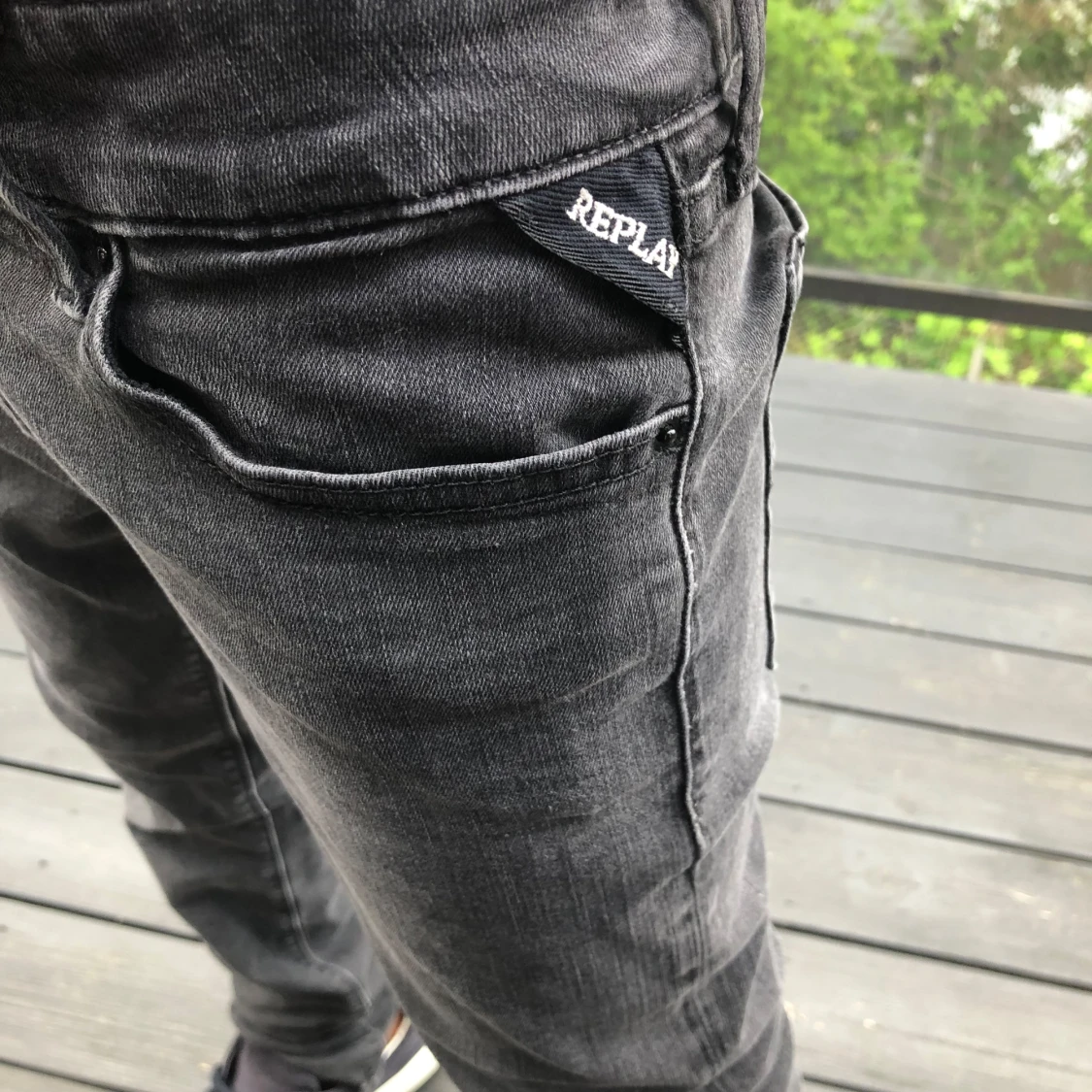 Svarta Replay jeans, slim fit - 2