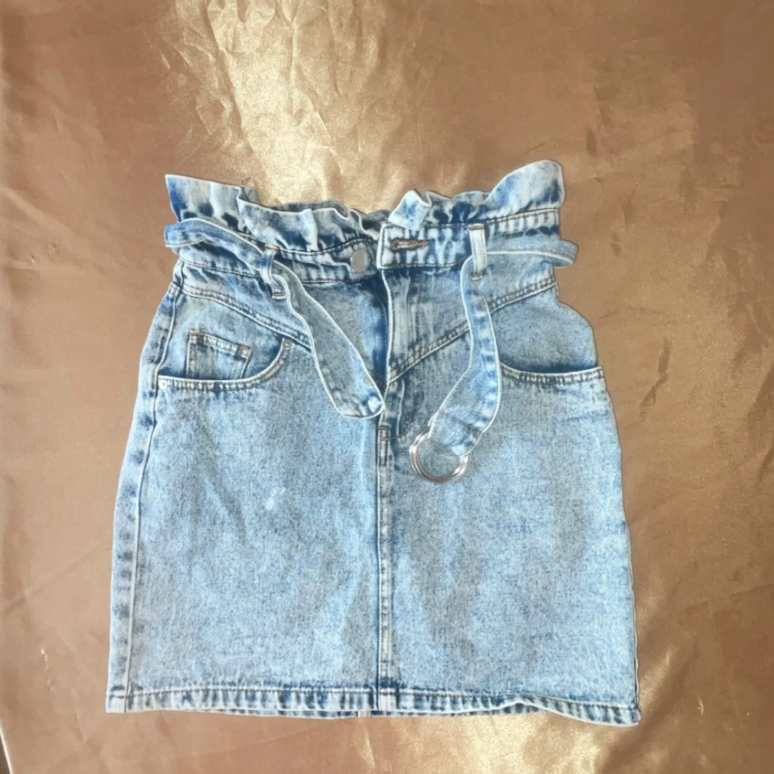 Jeanskjol med bälte  - 1