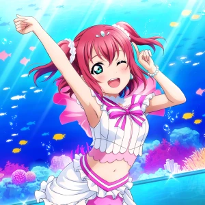 Aquarium Ruby cosplay - Koi ni Naritai Aquarium cosplay I bra skick^^ Den är i asiatisk XL men känns mer som en L😊katt finns i hemmet!🐈‍⬛