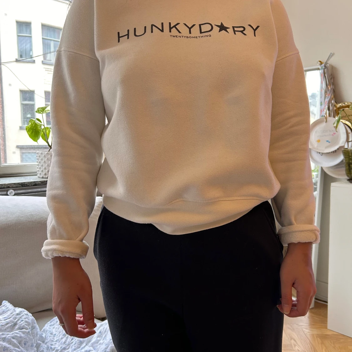 Vit sweatshirt från Hunkydory - 2