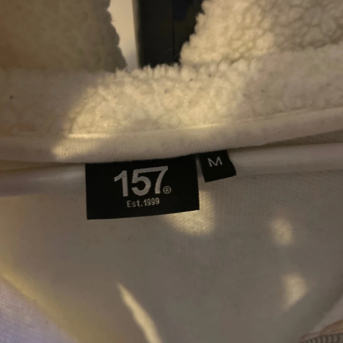 Vit teddyjacka från 157 - 1