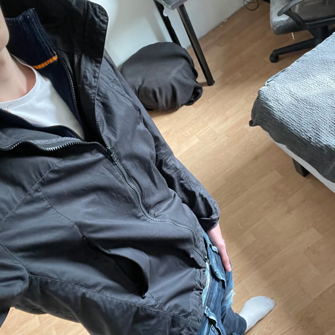 Svart vindjacka från Colmar