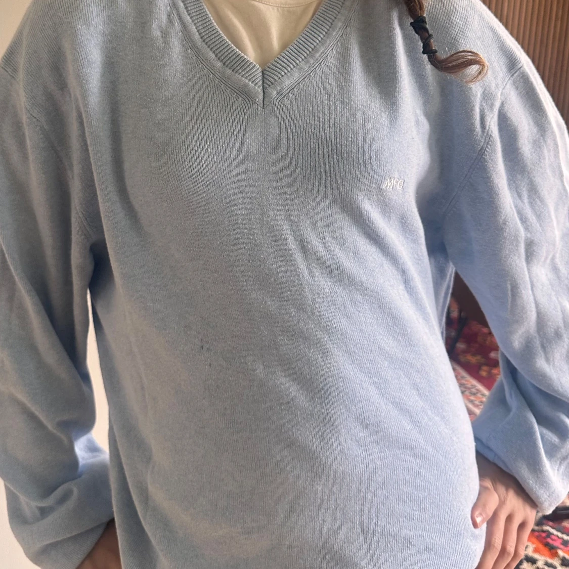 Ljusblå stickad tröja från Mc Gregor - 1