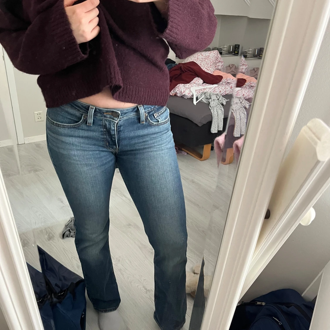 Blå Superlow Bootcut jeans från Levi's - 1