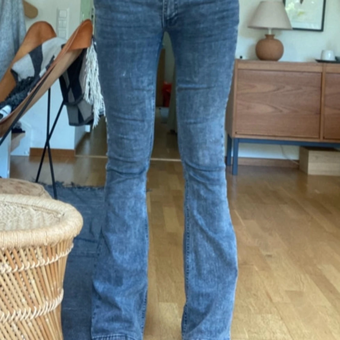 Svarta bootcut jeans
