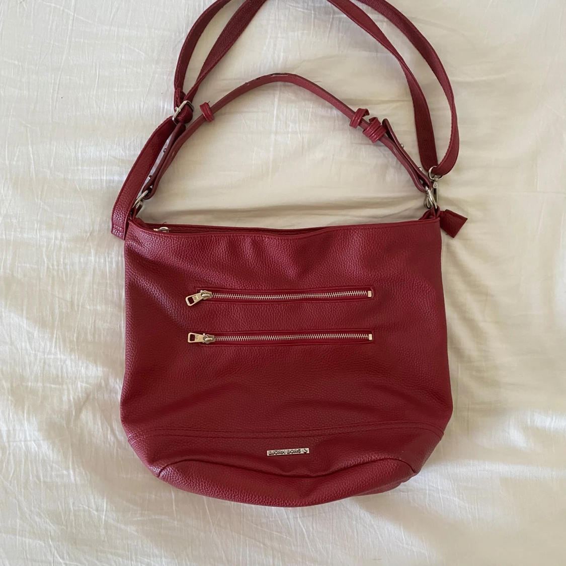 Söt röd väskaaxelremsväska - 3