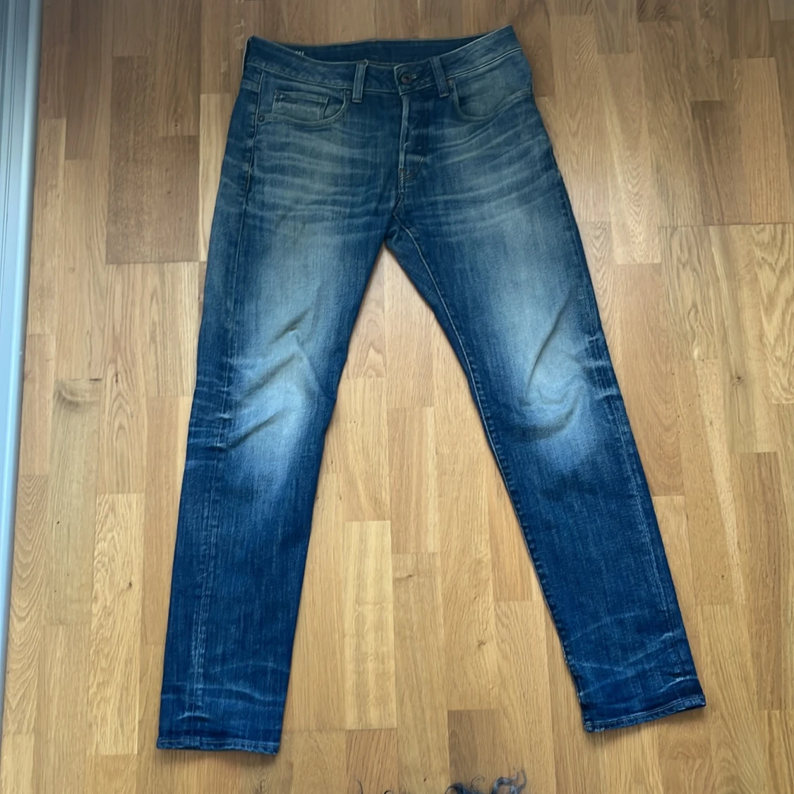 Blå G-Star raw  jeans med slitningar W29 L32