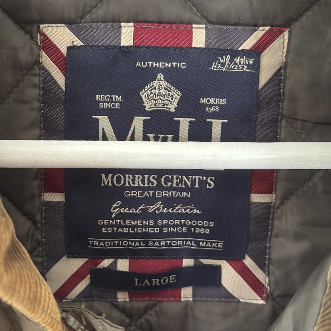 Quiltad brun väst från Morris - 2