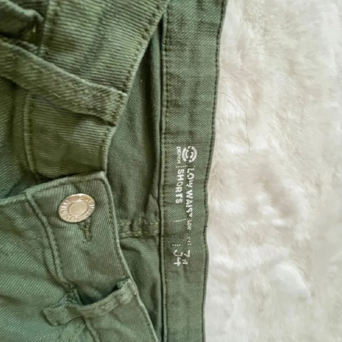 Gröna low waist shorts