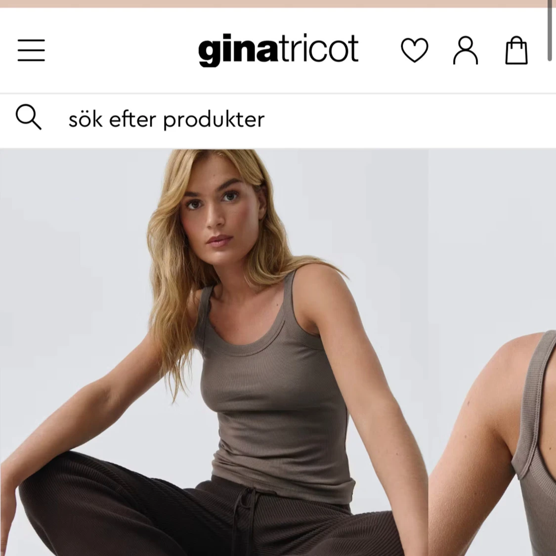 SÖKER GINA LINNE BEIGE BRUN - 1