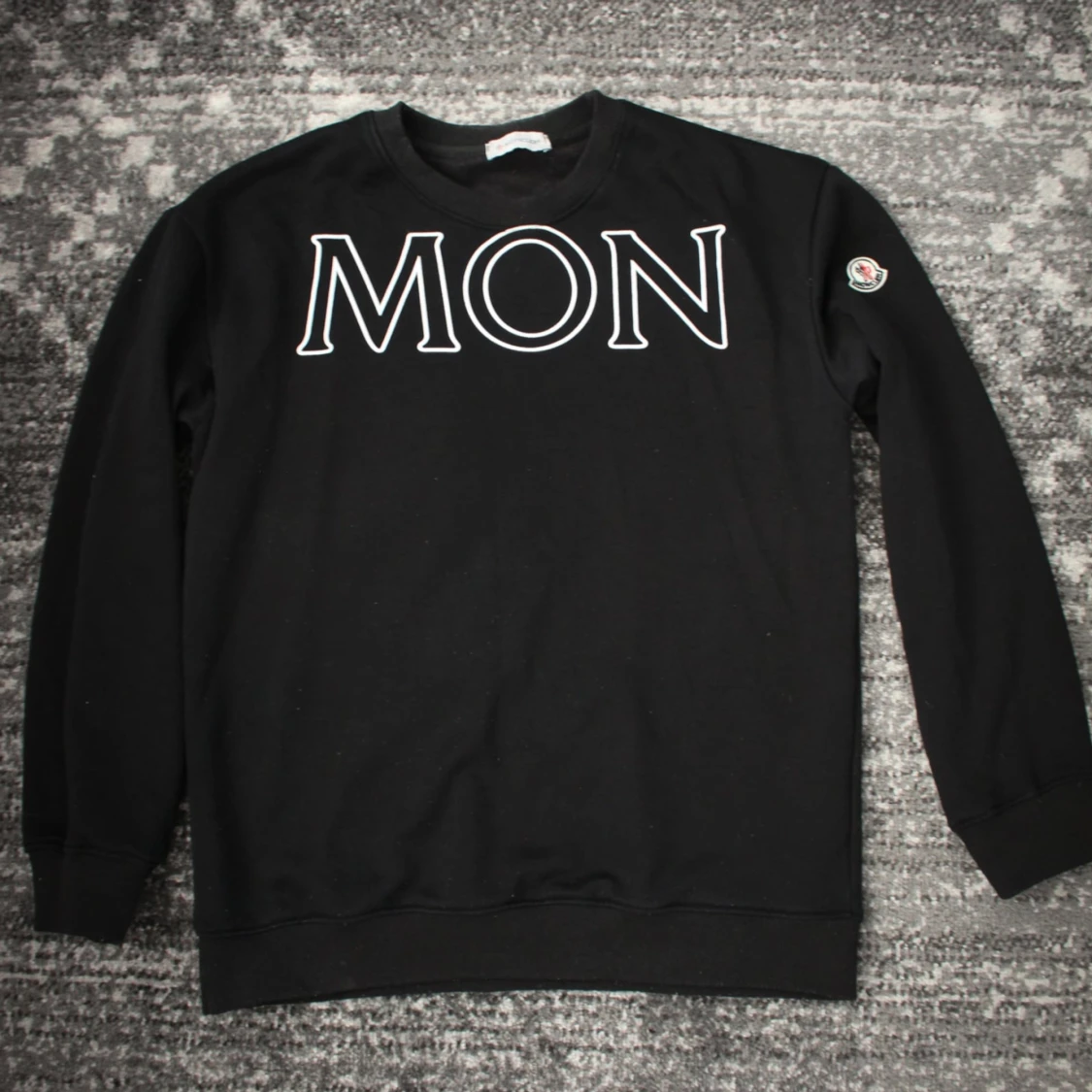 Svart sweatshirt från Moncler Medium