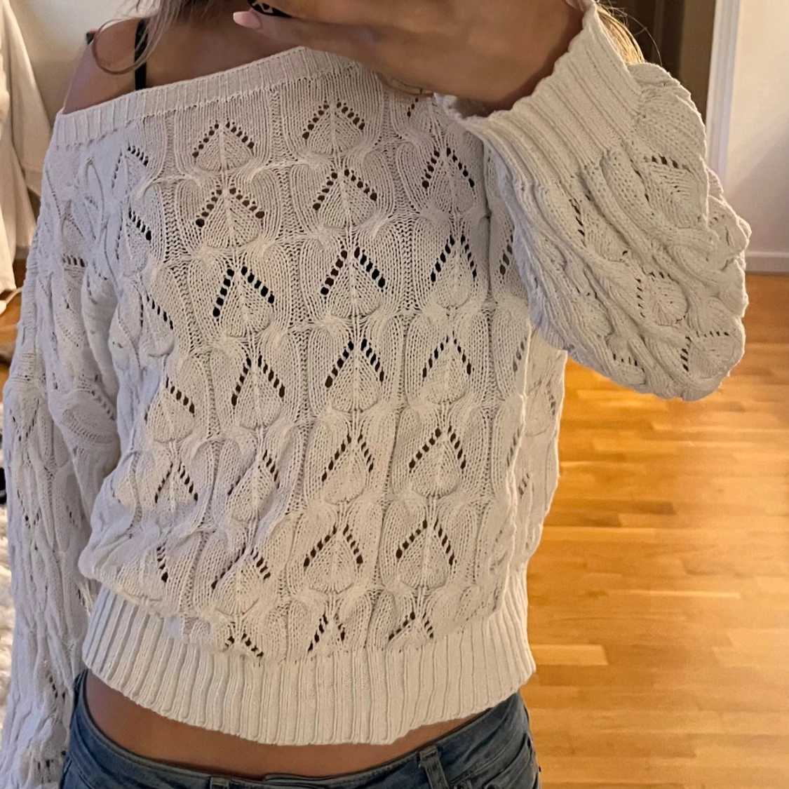 Vit stickad tröja från ONLY - 2