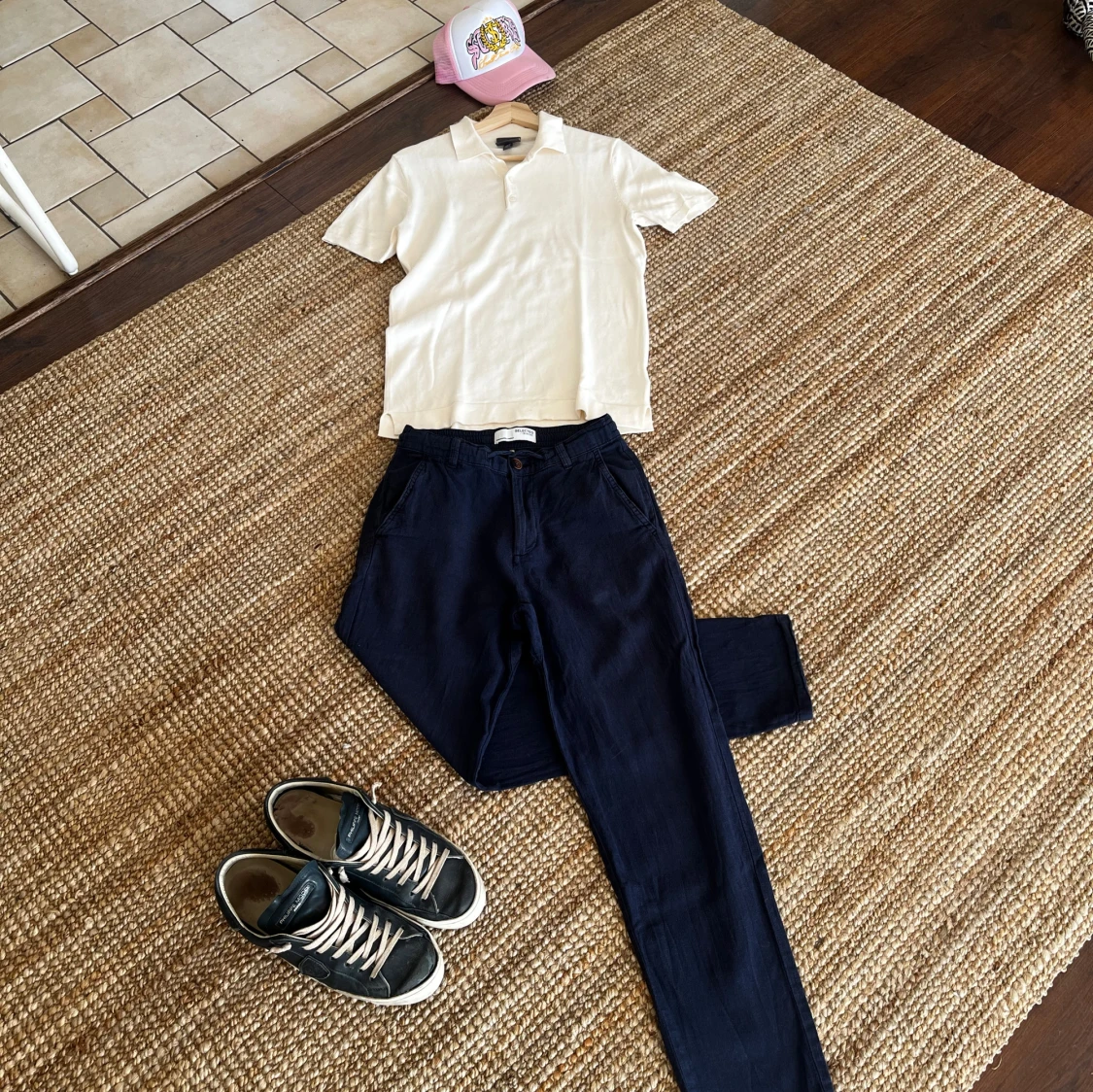 Beige pikétröja - 3