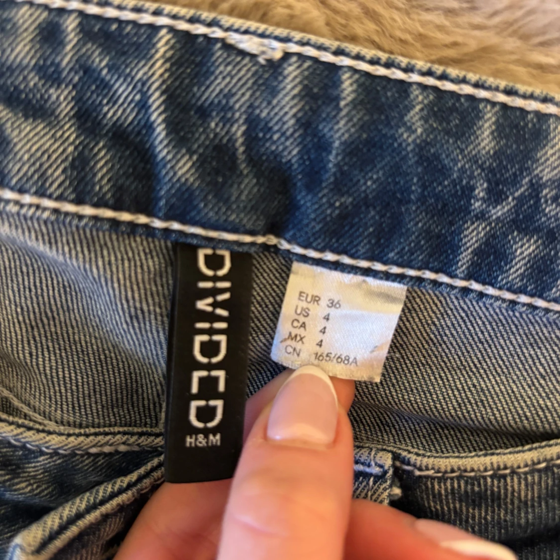 Blå bootcut jeans - 4