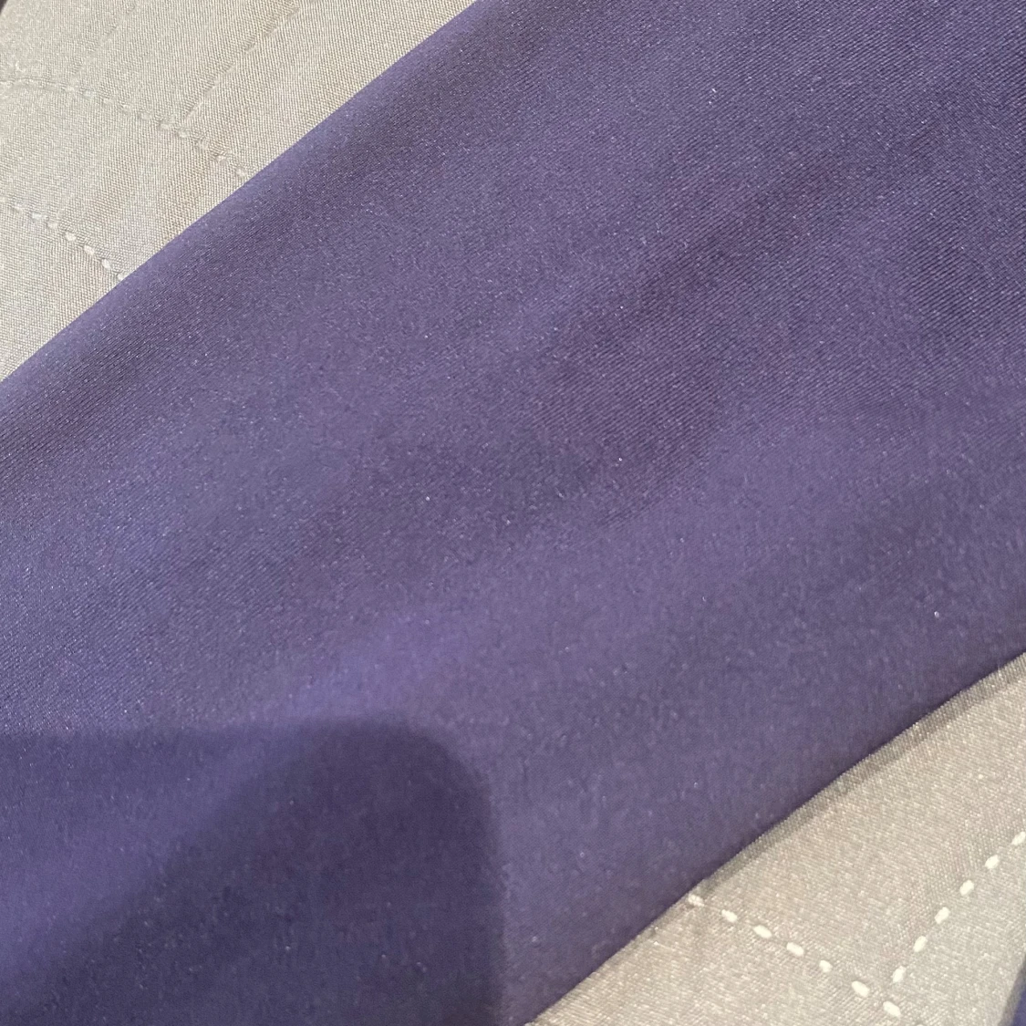 Mörkblå långärmad tröja topp med fyrkantig ringning - 3