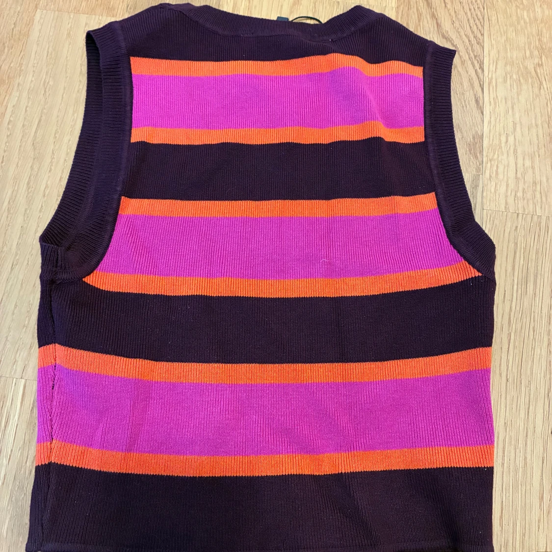 flerfärgad stickad topp från zara  - 3