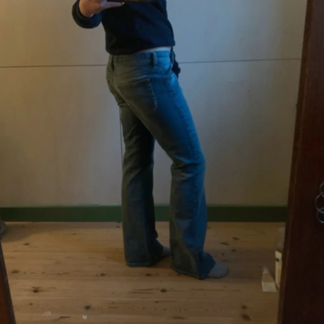 Blå bootcut jeans från Diesel - 3