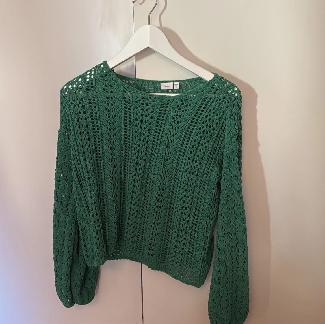 Grön stickad tröja från Name It - 1