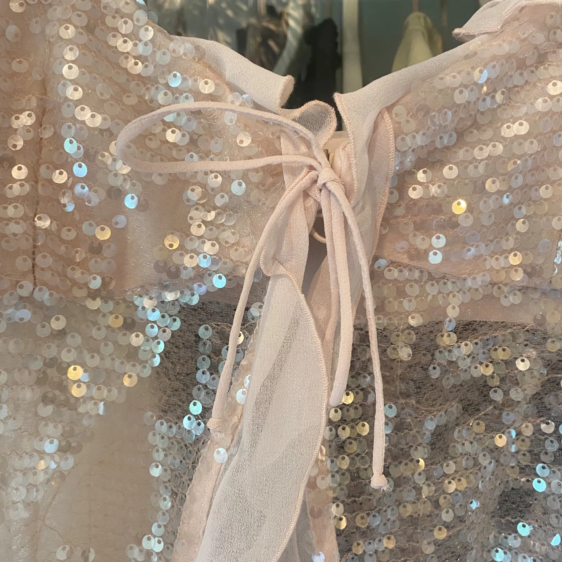 Rosa paljett topp zara - 1