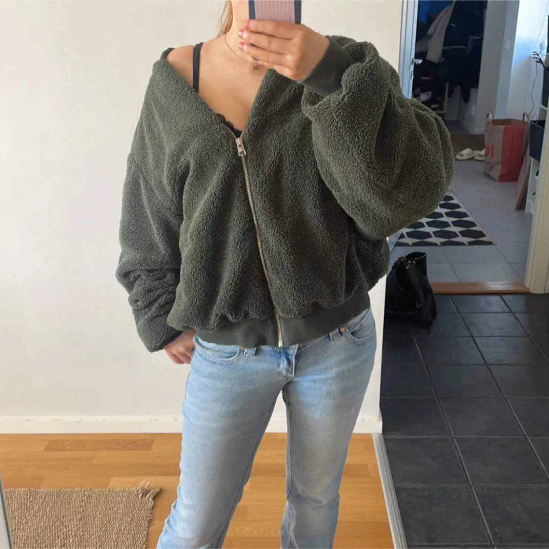 Grön Teddy jacka - 3