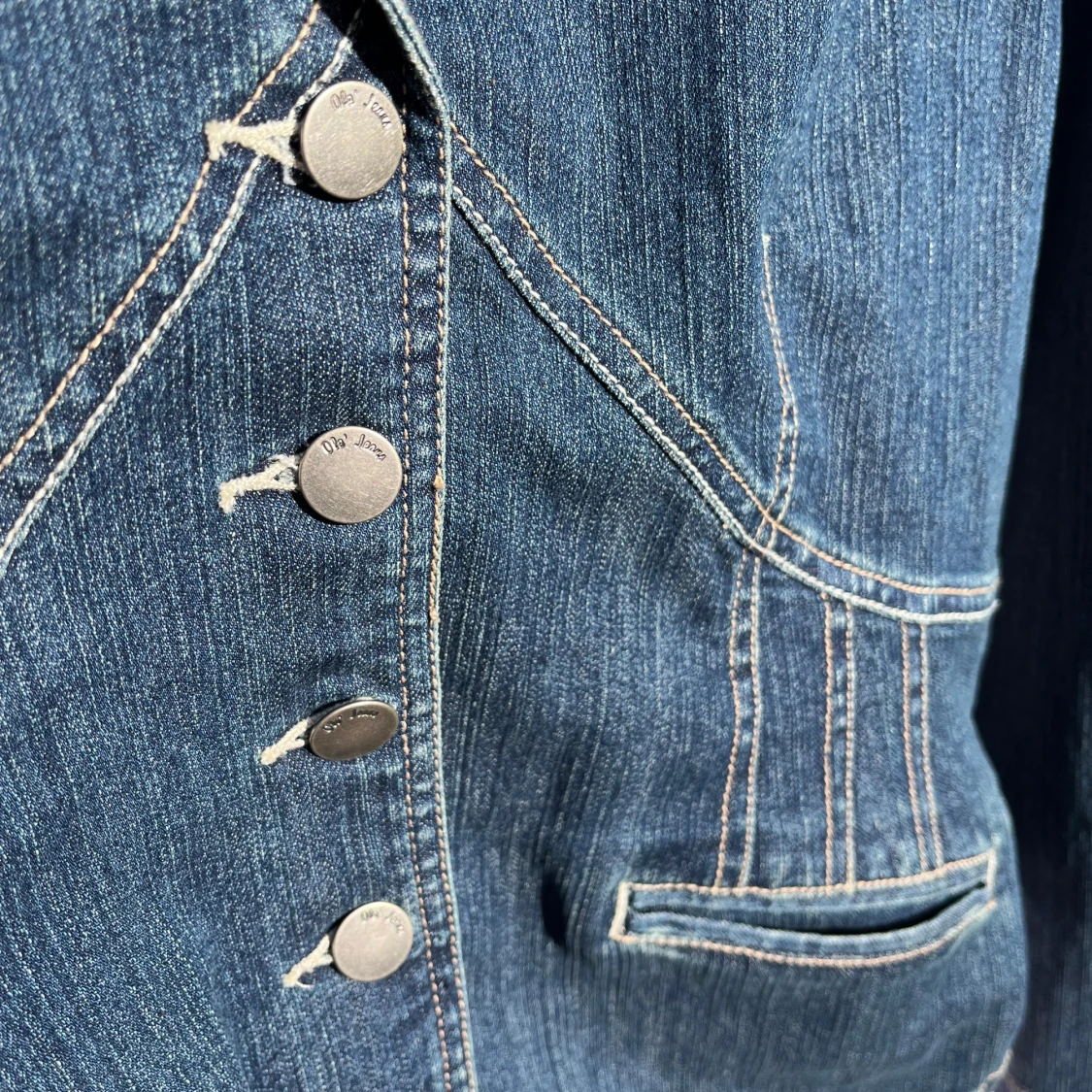 Mörkblå jeanskavaj från Olé Jeans - 4